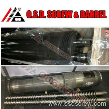 corrosion resistant screws co rotating twin screw extruder barrel